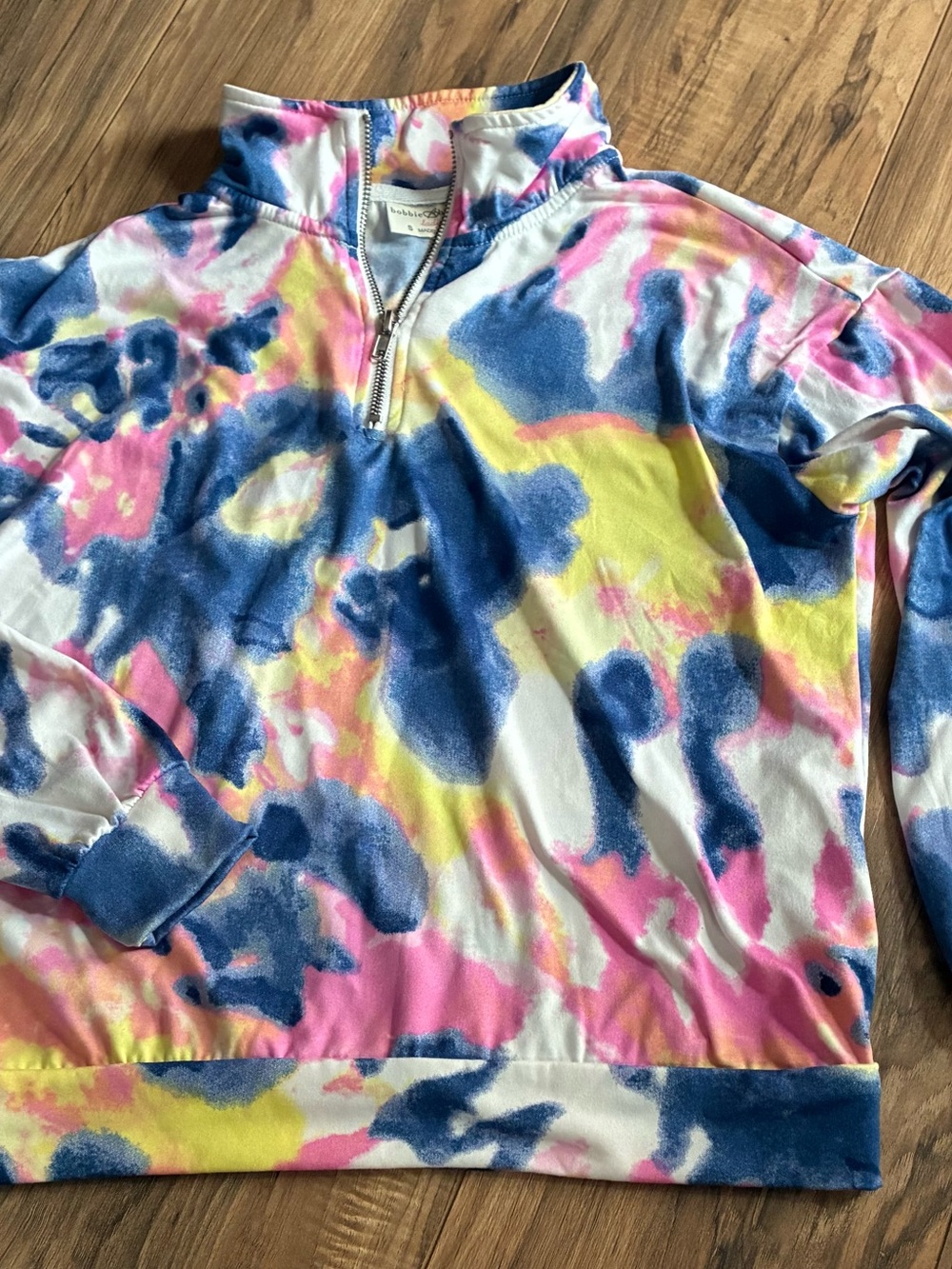 Quarter-Zip Tie-Dye Pullover Sweatshirt